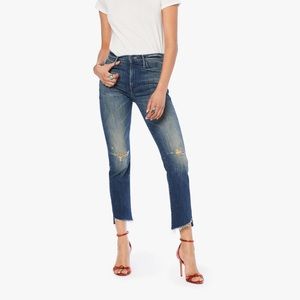 MOTHER The Rascal Ankle Step Fray Jeans